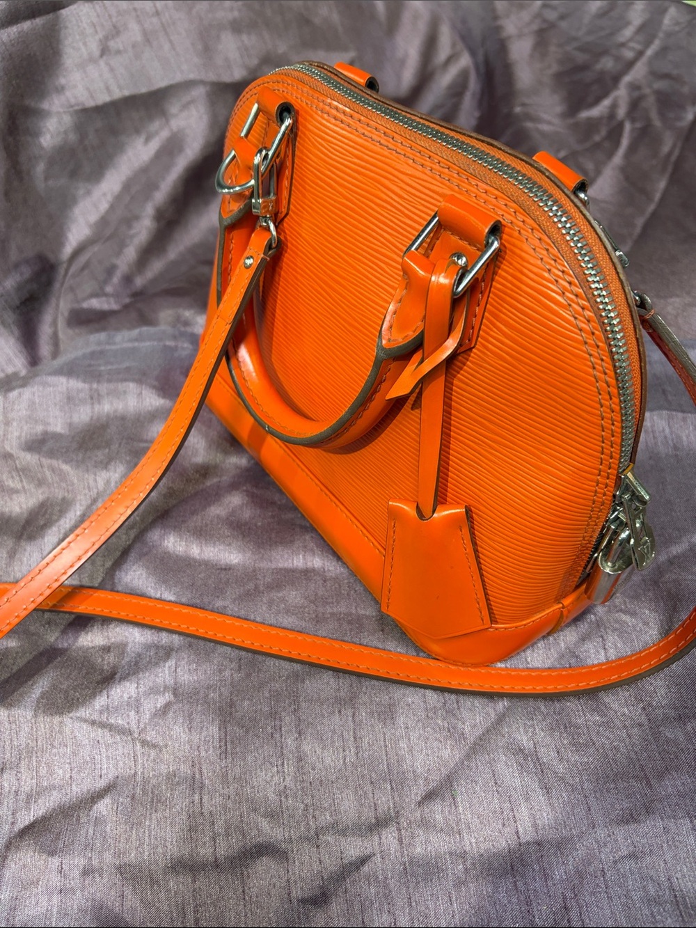 Louis Vuitton Orange Epi Dome Crossbody Bag